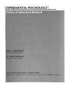 Front cover of Experimental psychology by John G. Borkowski
