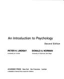 Cover of Human information processing by Peter H. Lindsay