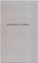 Front cover of Investment in Empire by Daniel Thorner