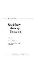 Front cover of Sociology through literature by Lewis A. Coser