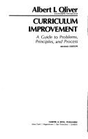 Cover of Curriculum improvement by Albert I. Oliver