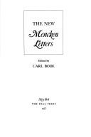 Cover of The new Mencken letters by H. L. Mencken