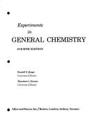 Front cover of Experiments in general chemistry by Russell S. Drago