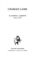 Cover of Charles Lamb by George L. Barnett