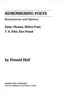Cover of Remembering poets by Donald Hall