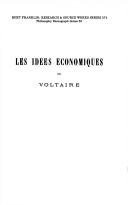 Front cover of Les idées économiques de Voltaire by Roger Charbonnaud