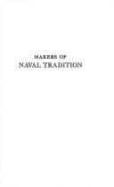 Cover of Makers of naval tradition by Carroll Storrs Alden