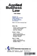 Front cover of Applied business law by Fisk, McKee