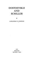 Front cover of Dostoevskij and Schiller by Alexandra Lyngstad