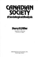 Cover of Canadian society by Harry H. Hiller
