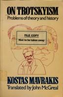 Cover of On Trotskyism by Kostas Mavrakis