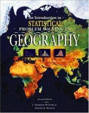 Cover of An introduction to statistical problem solving in geography by J. Chapman McGrew