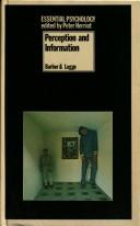 Cover of Perception and information by Paul J. Barber