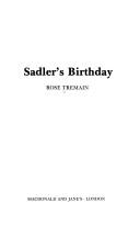 Front cover of Sadler's birthday by Rose Tremain