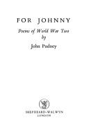 Cover of For Johnny by Pudney, John