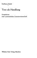 Cover of Text als Handlung by Karlheinz Stierle