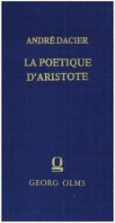 Cover of La poétique d'Aristote by André Dacier