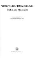 Front cover of Wissenschaftssoziologie by Nico Stehr