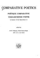 Cover of Comparative poetics = by Fokkema, Douwe Wessel