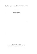 Front cover of Die Provinzen des Osmanischen Reiches by Andreas Birken