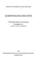 Front cover of Lebensbeschreibung by Johann Heinrich Jung-Stilling