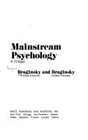 Cover of Mainstream psychology by Benjamin M. Braginsky