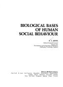 Front cover of Biological bases of human social behaviour by Robert A. Hinde
