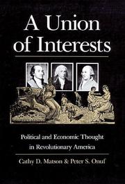 Front cover of A union of interests by Cathy D. Matson