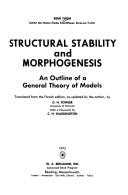 Cover of Stabilité structurelle et morphogénèse by René Thom