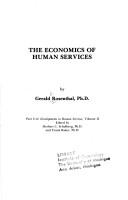 Front cover of The economics of human services by Gerald D. Rosenthal