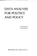 Front cover of Data analysis for politics and policy by Edward R. Tufte