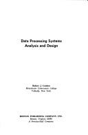 Cover of Data processing systems analysis and design by Condon, Robert J.