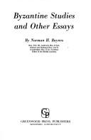 Front cover of Byzantine studies and other essays by Norman Hepburn Baynes