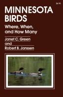 Front cover of Minnesota birds by Janet C. Green