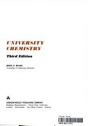 Front cover of University chemistry by Bruce H. Mahan