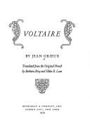 Cover of Voltaire by Jean Orieux