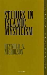 Front cover of Studies in Islamic mysticism by Reynold Alleyne Nicholson