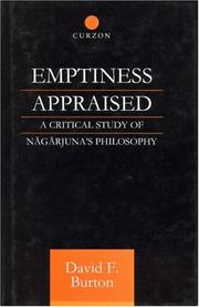 Cover of Emptiness appraised by Burton, David.