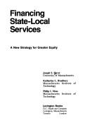 Cover of Financing State-local services by Joseph S. Slavet