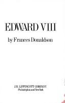 Front cover of Edward VIII by Frances Lonsdale Donaldson