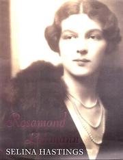 Cover of Rosamond Lehmann by Selina Hastings