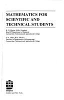 Front cover of Mathematics for scientific and technical students by H. G. Davies
