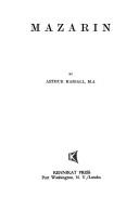 Cover of Mazarin by Arthur Hassall