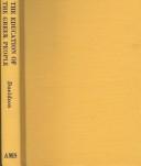 Front cover of The education of the Greek people and its influence on civilization by Thomas Davidson