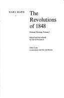 Front cover of The revolutions of 1848 by Karl Marx