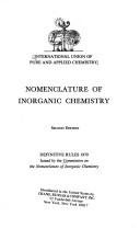 Front cover of Nomenclature of inorganic chemistry by International Union of Pure and Applied Chemistry. Commission on the Nomenclature of Inorganic Chemistry.