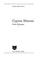 Front cover of Cyprian Ekwensi by Ernest Emenyo̲nu