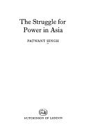 Cover of The struggle for power in Asia by Patwant Singh