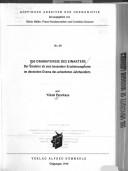 Front cover of Die Dramaturgie des Einakters by Yüksel Pazarkaya