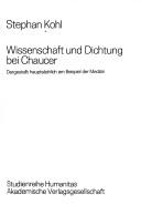 Front cover of Wissenschaft und Dichtung bei Chaucer by Stephan Kohl